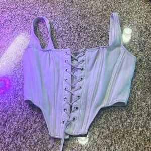 White fox cutout crop top!